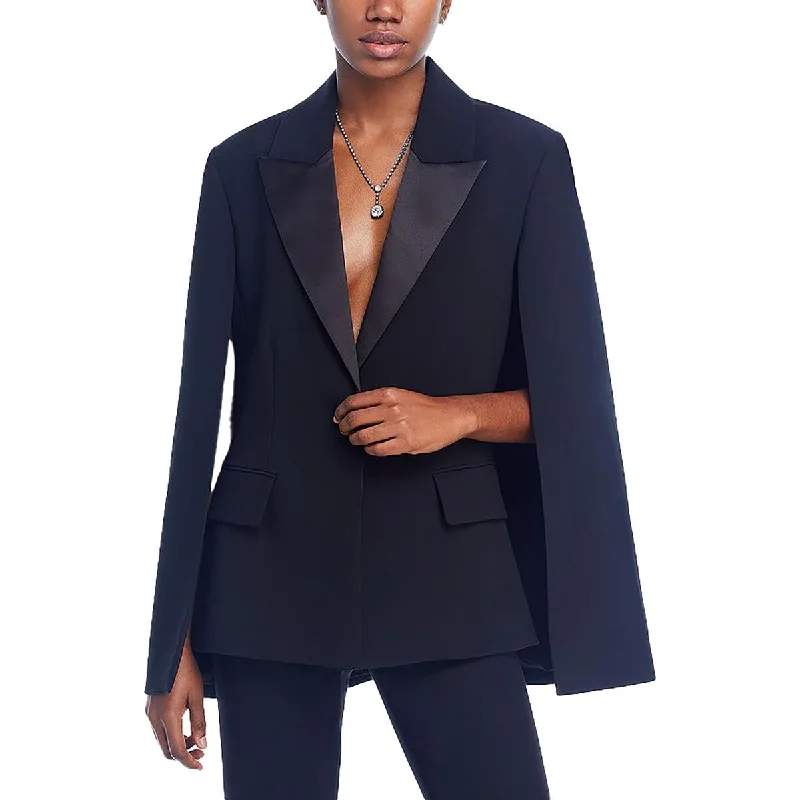 Womens Drapey Cape Sleeve One-Button Blazer Women's Handmade Blazer