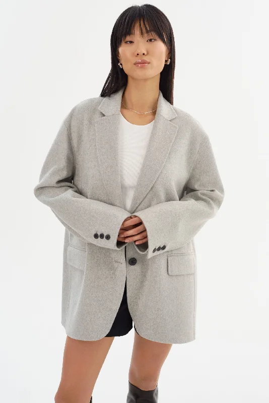 ENNIS | Oversized Wool Blazer Women's Trendy Jacket