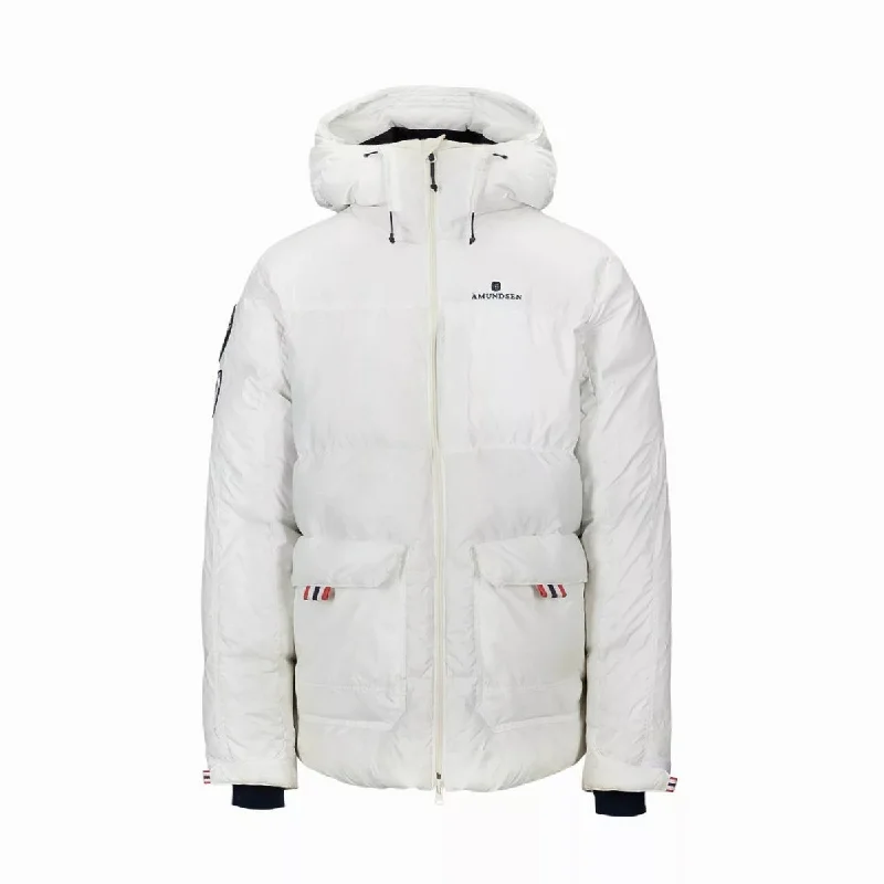 Amundsen Sports (Sample) - Women's Peak Parka - Snow White Fashionable Adjustable Parka Coat