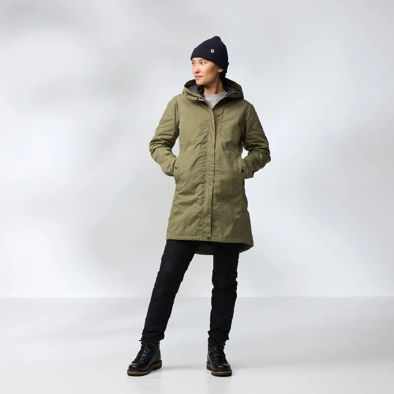 Kiruna Padded Parka W Fashionable Mid-Length Parka