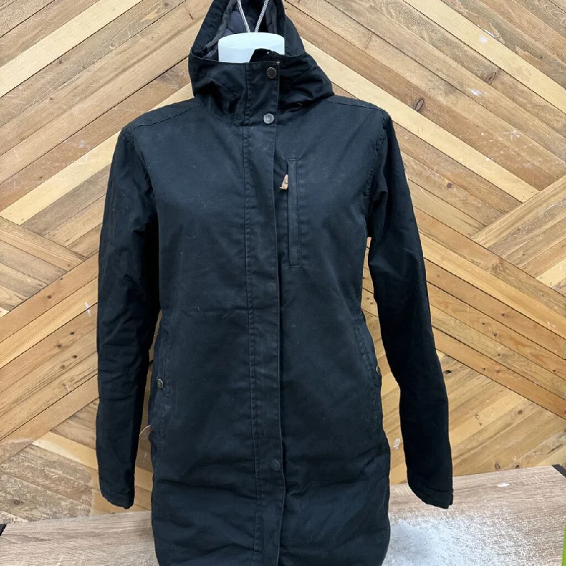 Fjallraven - Women's Kiruna Padded Parka - MSRP $435: Black-women-MD Double-Pocket Quilted Parka