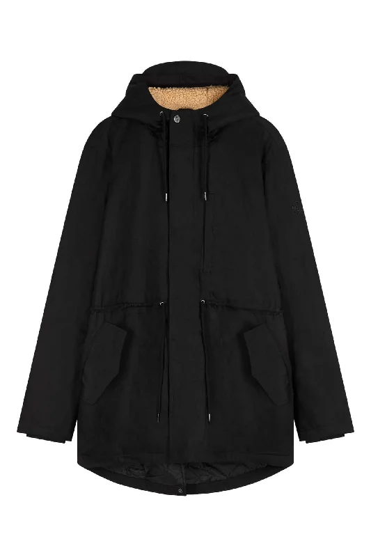 Wilson Organic Cotton Parka Black Classic Thick Winter Parka