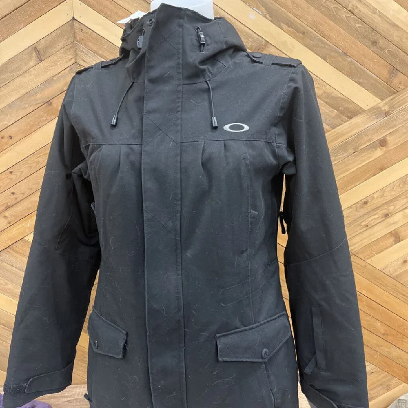 Oakley- woman's insulated parka- MSRP $350: Black -women-XS Fashionable Insulated Parka Jacket