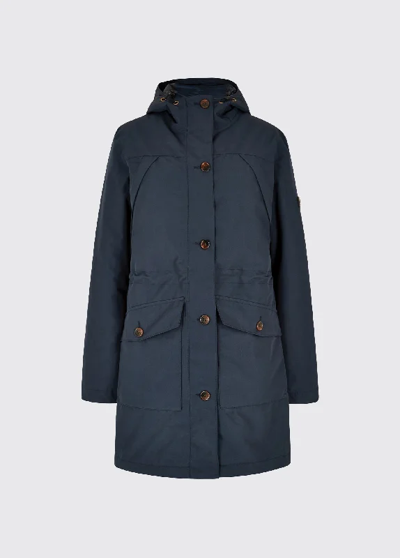 Parka Sandford  à capuche pour femme - Navy Chic Zipped Parka Jacket