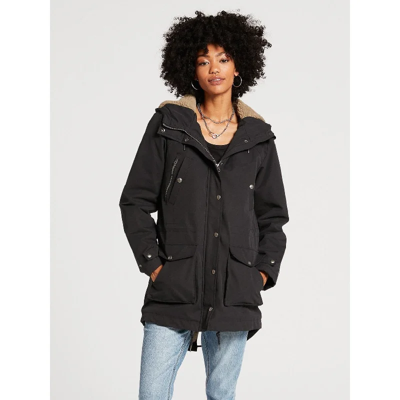 Volcom Walk On By 5K Parka Elegant Fur Collar Parka