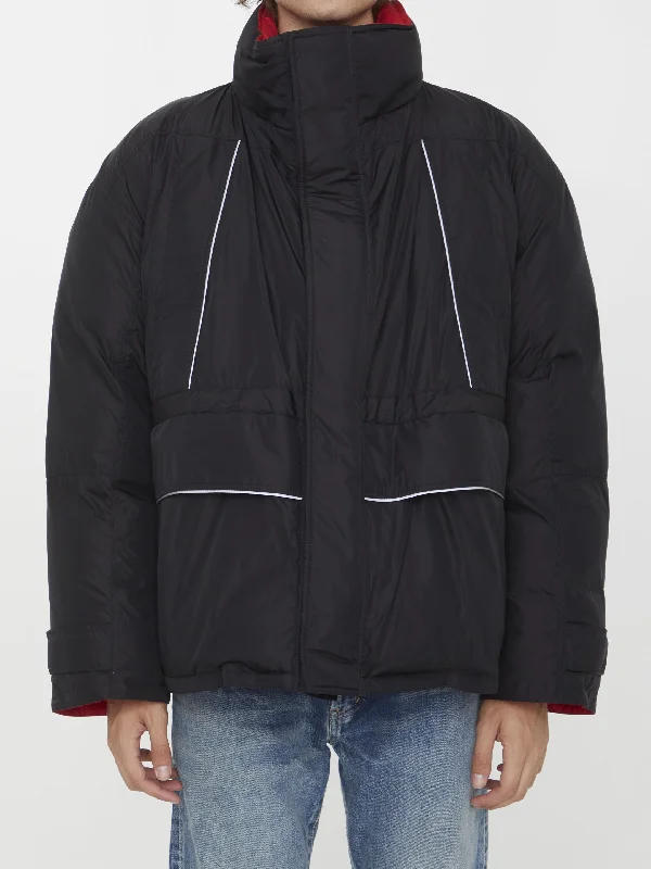 Balenciaga Wrap Parka Chic Zipped Parka Jacket