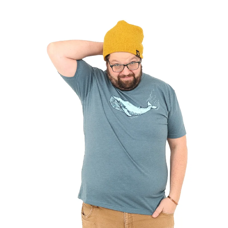 Blue Whale T Shirt Basic T-Shirt Crew Neck Short Sleeve