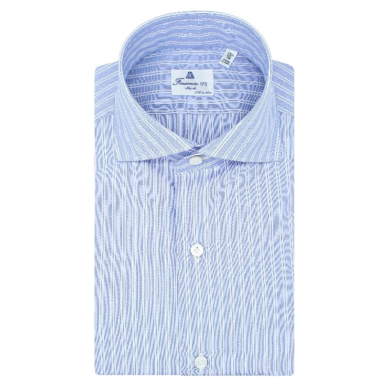 Classic Milano 170 a due French collar slim shirt. Egyptian cotton giza 45 Print Jacquard Patchwork