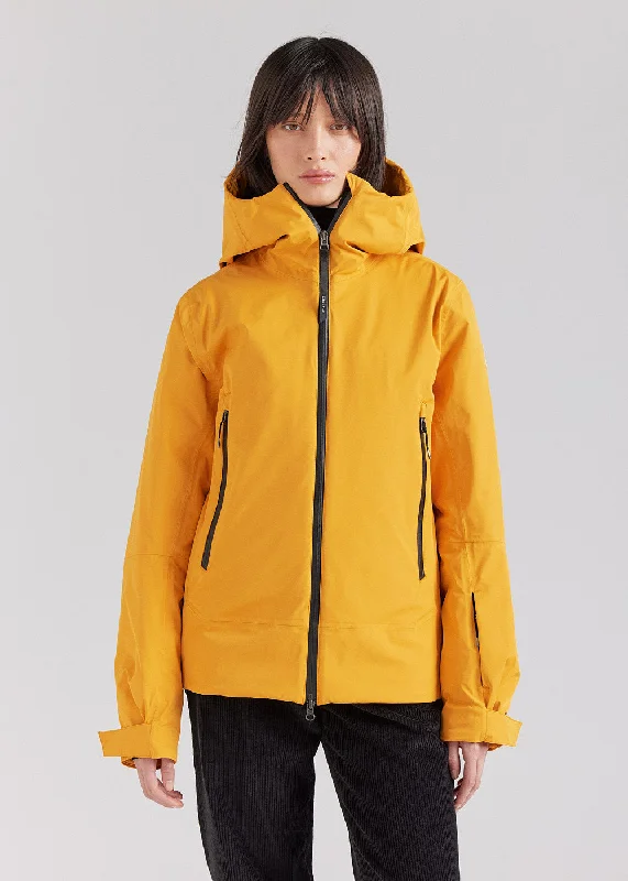 Veste parka en duvet pour femme Pyrenex Nova jaune Soft Lining Parka Jacket