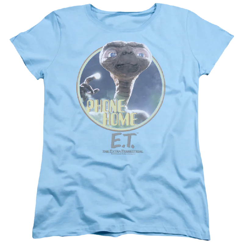 E.T. Phone Home - Women's T-Shirt Welt Pockets Slit Pockets Flap Pockets