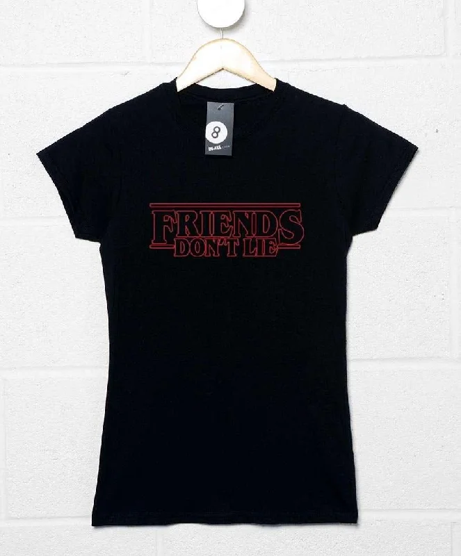 Friends Don't Lie Womens Style T-Shirt Houndstooth Herringbone Solid