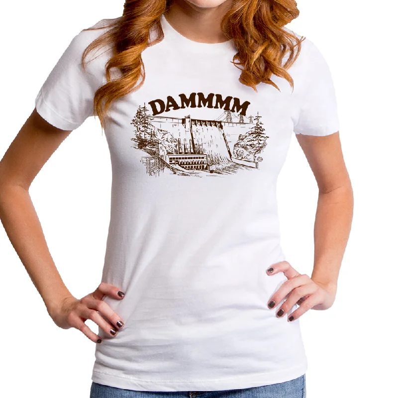 Dammmm Women's T-Shirt Oversized T-Shirt Spandex breathable