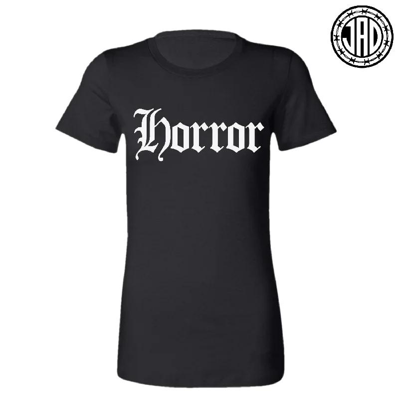 Horror Old E - Women's Tee Houndstooth Herringbone Solid