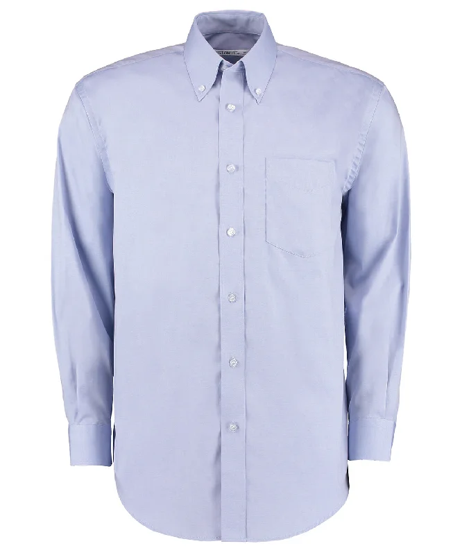 Light Blue* - Corporate Oxford shirt long-sleeved (classic fit) Chenille Brocade Lace