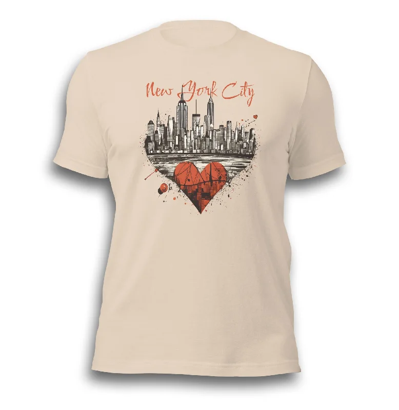 LOVE NYC UNISEX T-SHIRT Rayon Fabric Velvet Fabric Corduroy Fabric