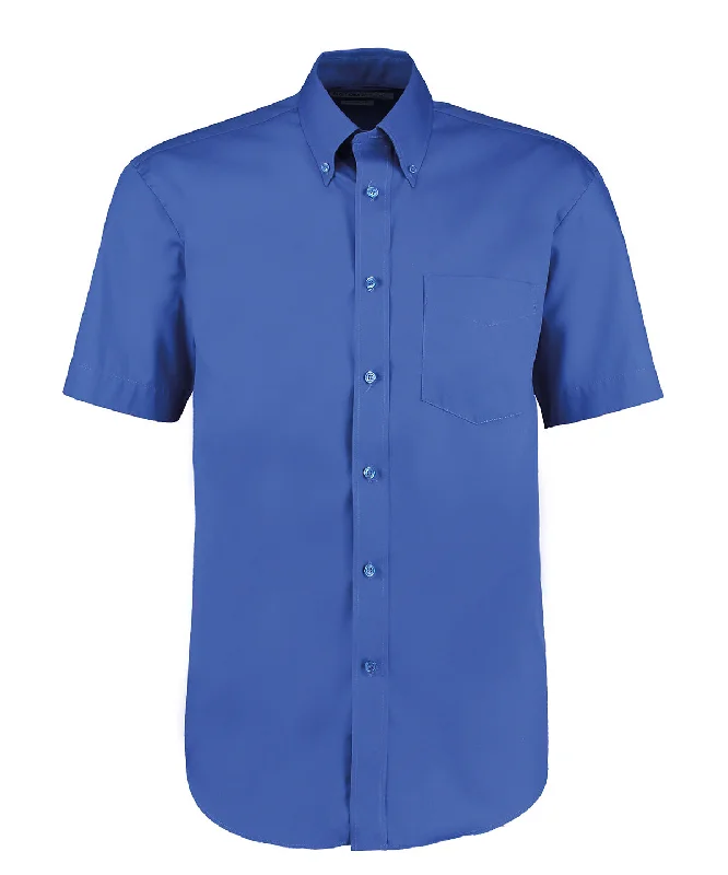 Royal - Corporate Oxford shirt short-sleeved (classic fit) Graphic T-Shirt Round Neck Polyester