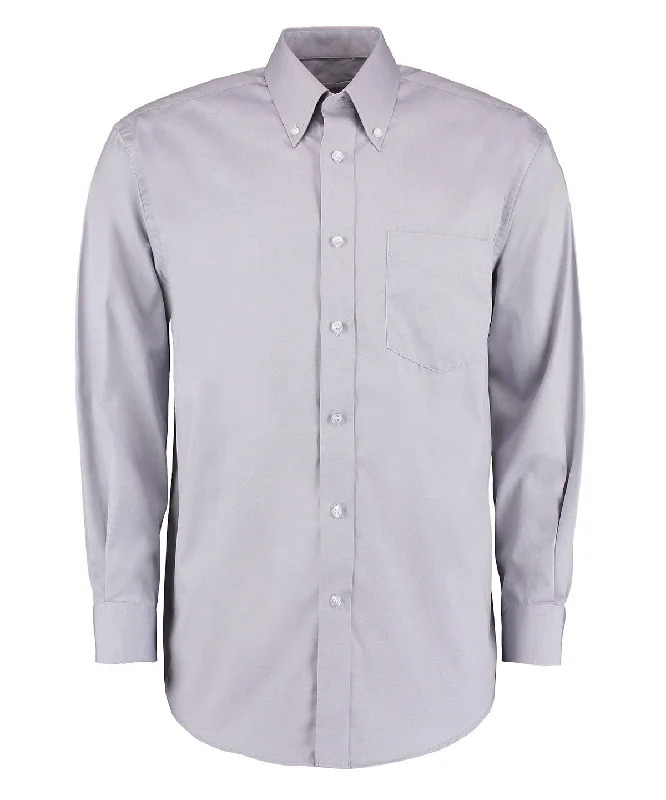 Silver Grey - Corporate Oxford shirt long-sleeved (classic fit) Iron Safe Non-Iron Wrinkle Free