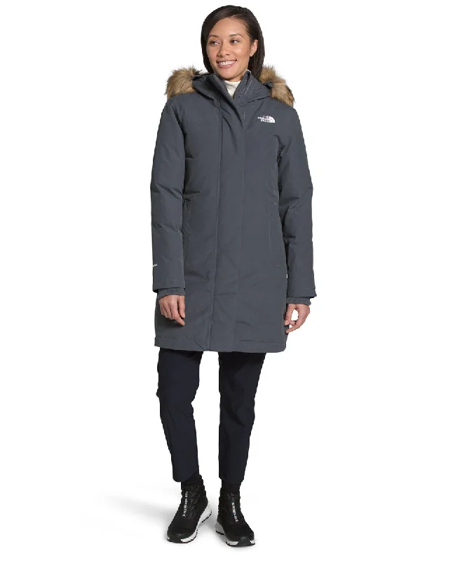 The North Face Women's Arctic Parka - Vanadis Grey Belted Stylish Parka Jacket