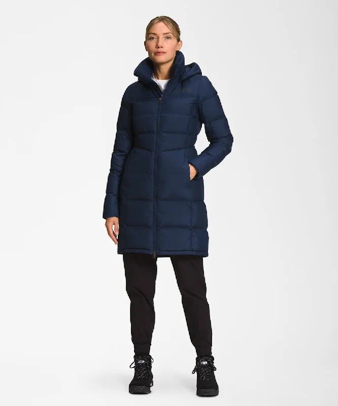 The North Face Women's Metropolis Parka - Summit Navy Fashionable Mid-Length Parka