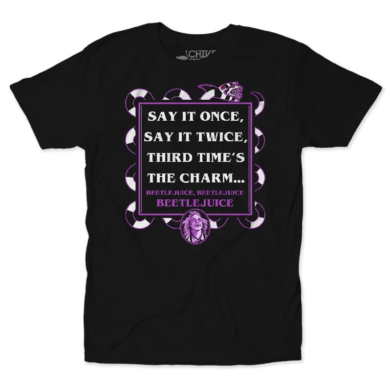 Third Time's The Charm Unisex Tee Graphic T-Shirt Round Neck Polyester