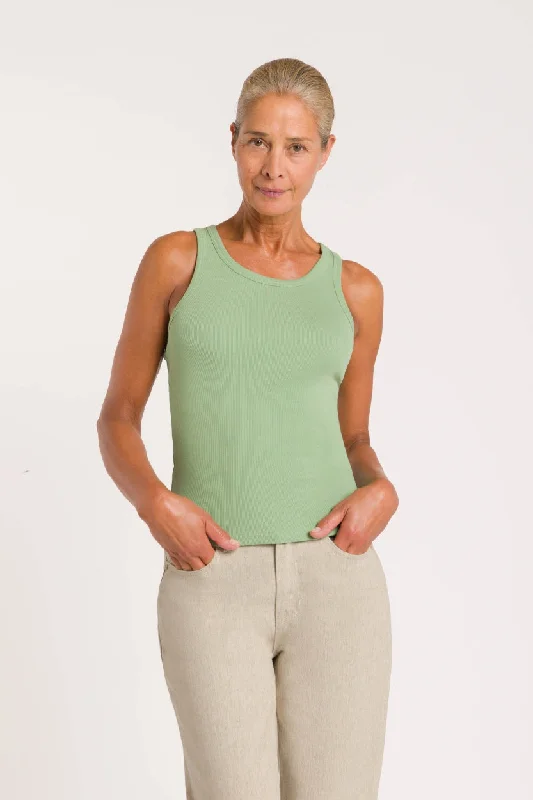 Kerry Tank Top Green halter tank top