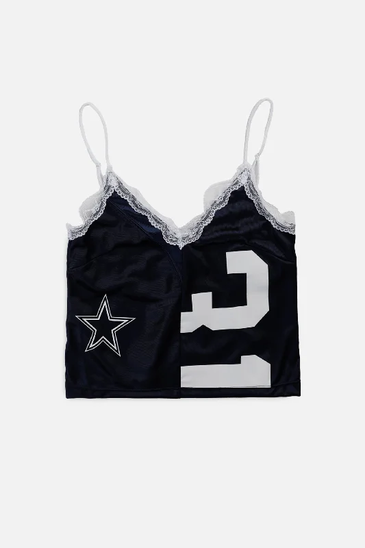 Rework Dallas Cowboys NFL Lace Tank - XS cherry red tank