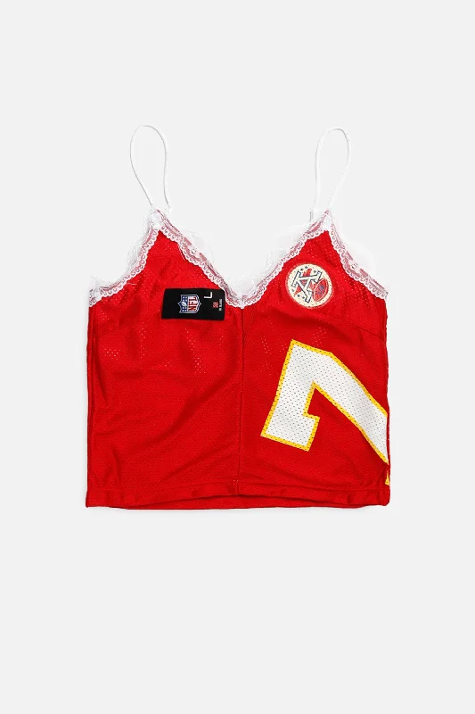 Rework Kansas City Chiefs NFL Lace Tank - XS sage tank top