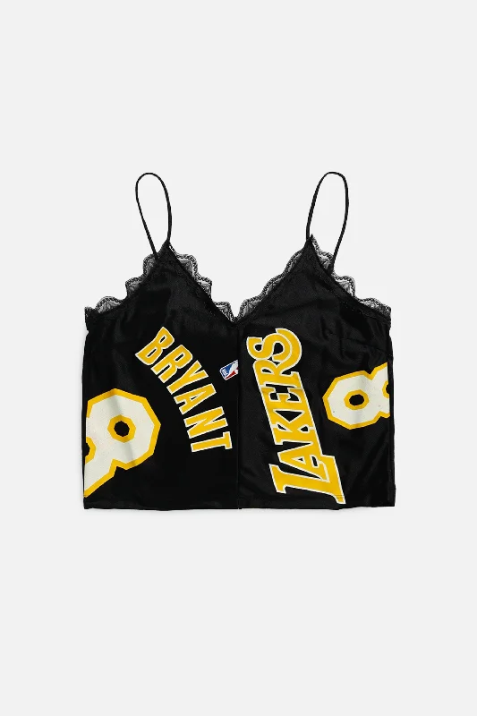 Rework LA Lakers NBA Lace Tank - L cotton tank top