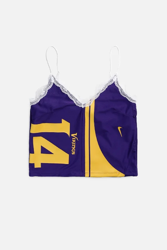 Rework Minnesota Vikings NFL Lace Tank - S summer tank top