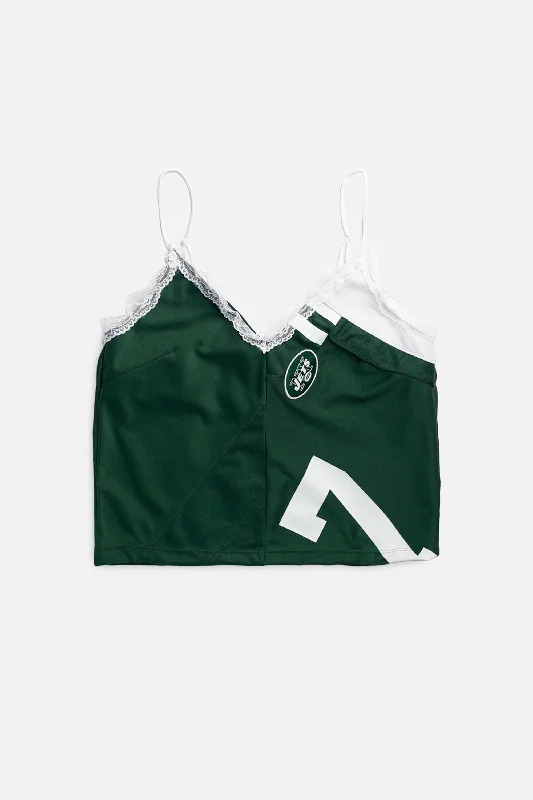 Rework NY Jets NFL Lace Tank - S athletic tank top