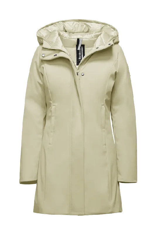 Bomboogie Giacca Parka con cappuccio da donna CW7144TNSR3 105 beige chiaro Softshell Hooded Parka Coat