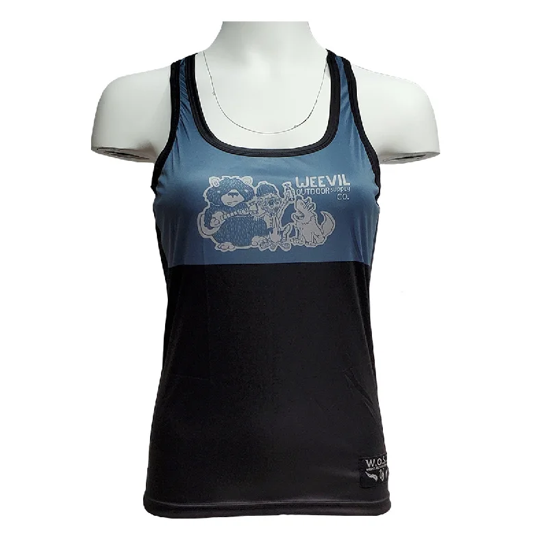 CAMPFIRE FRIENDS TANK // WOMENS turquoise tank top