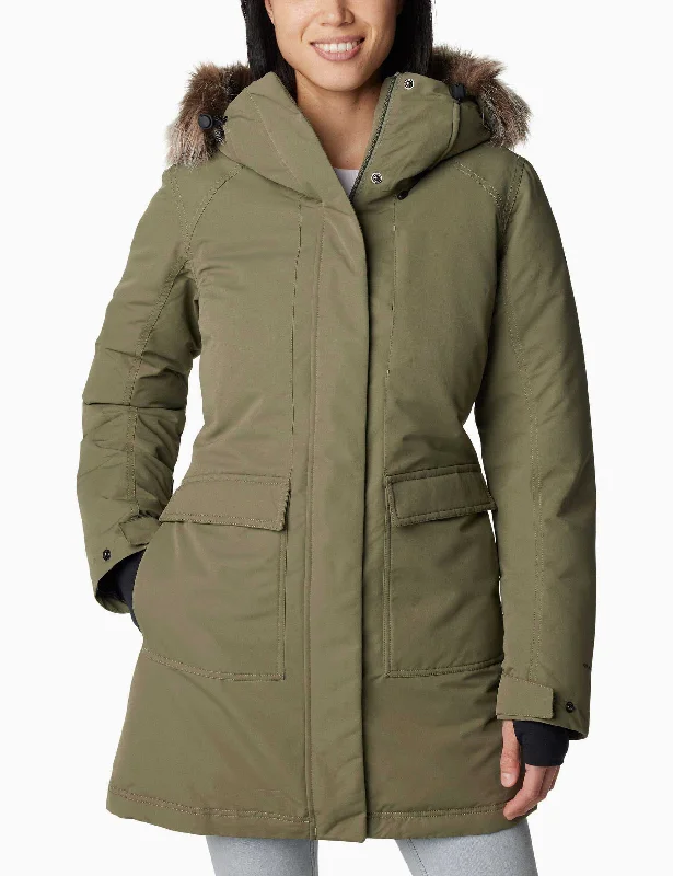 Little Si II Waterproof Parka - Stone Green Trendy Oversized Long Parka