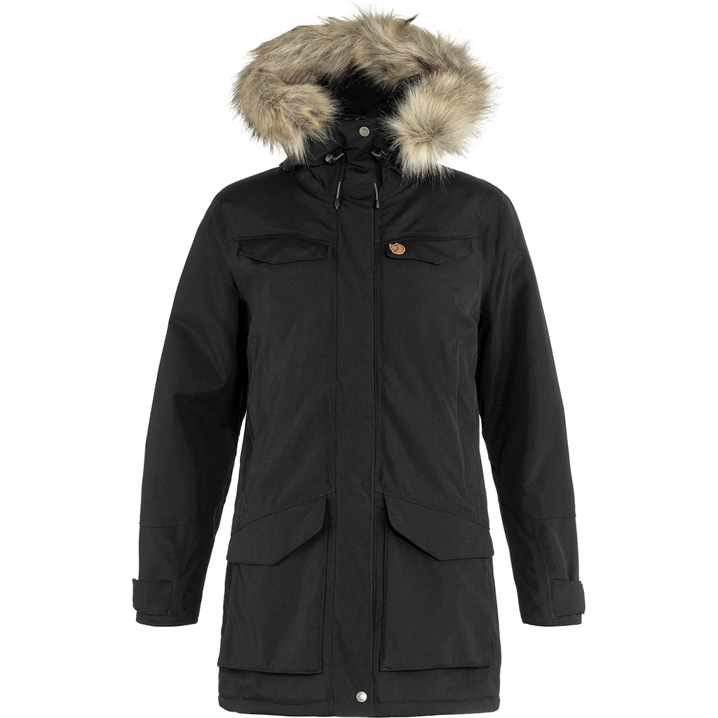 Fjallraven Women's Nuuk Parka Stylish Hooded Parka Jacket