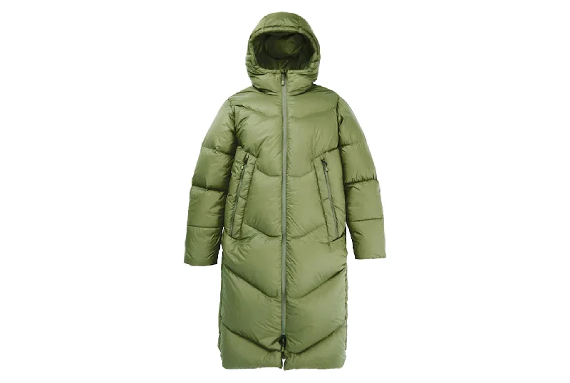 LONG DOWN PARKA Quilted Insulated Parka Coat