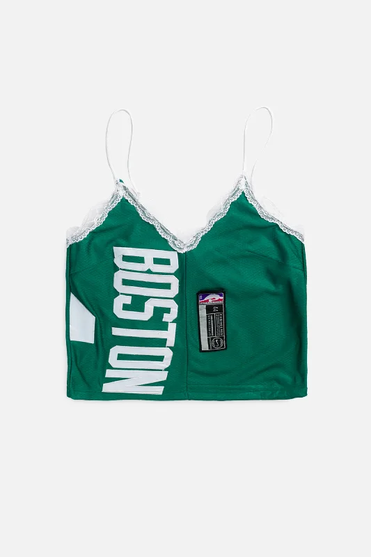 Rework Boston Celtics NBA Lace Tank - XS metallic tank top