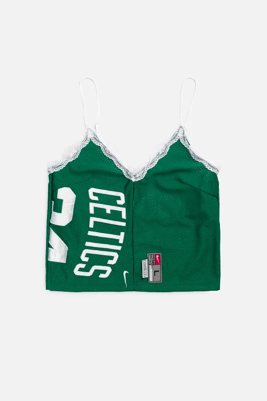 Rework Boston Celtics NBA Lace Tank - XS glitter tank top