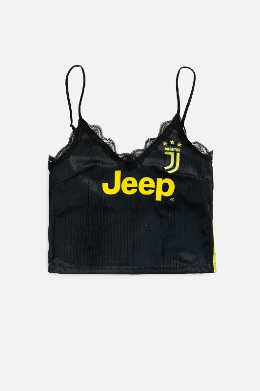 Rework Juventus Soccer Lace Tank - XS v-neck tank top