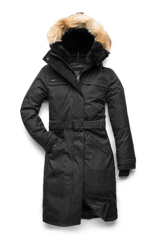 She-Ra Women's Parka Adjustable Waist Parka Coat