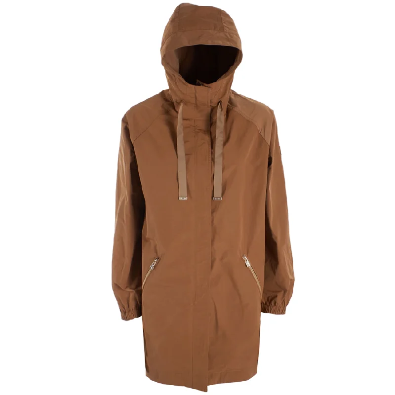 Yes Zee cappotto Parka da donna con cappuccio O430-NH00-0247 tabacco Lightweight Cozy Parka Jacket