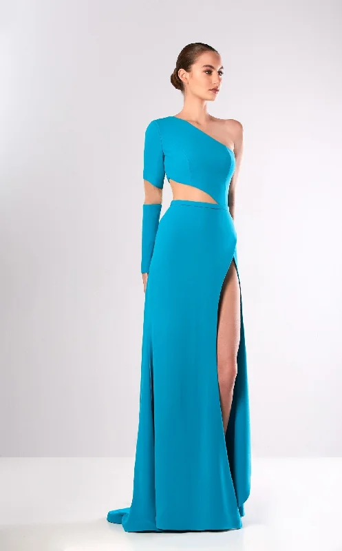 Edward Arsouni Couture FW668 Dress Elegant Long Evening